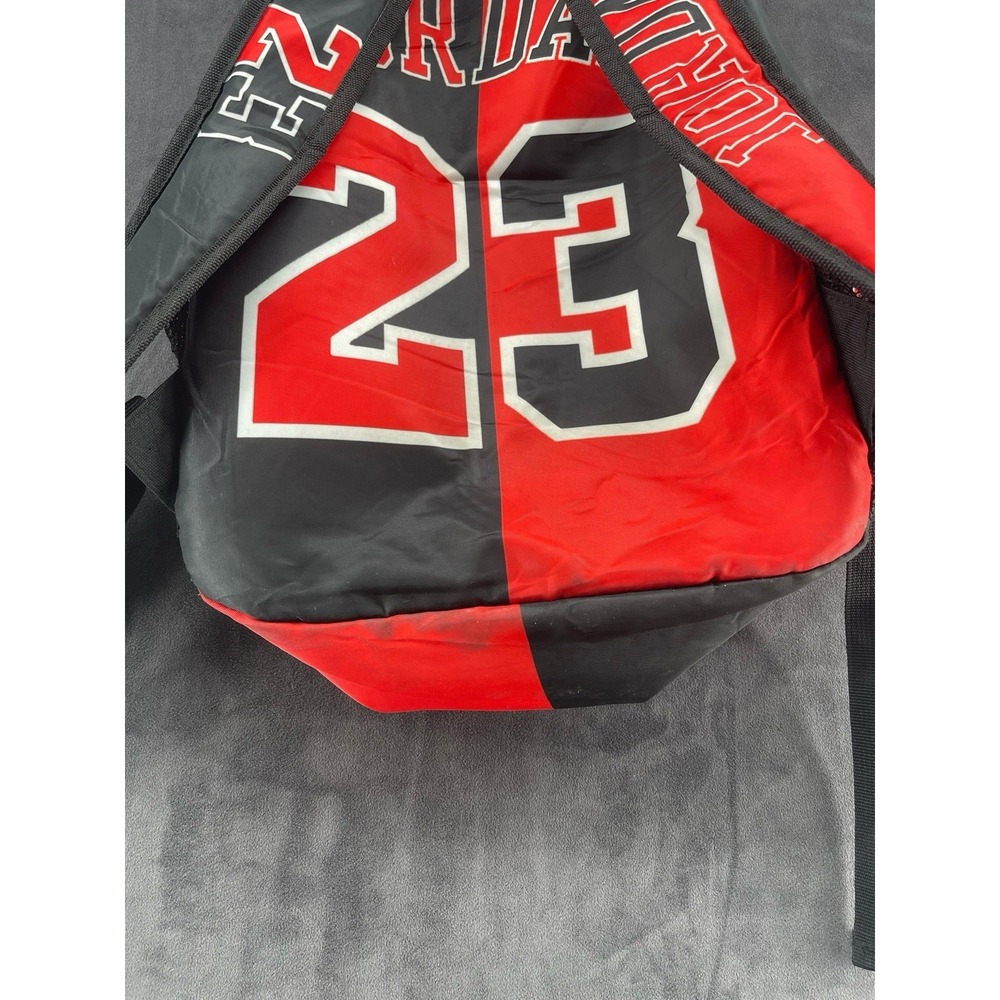 Jordan 23 Backpack Red Black School Laptop Sports Bag Mesh Pockets Unisex - Picture 6 of 6
